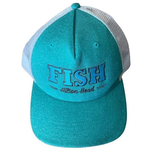 FISH HILTON HEAD ISLAND, SC Destination Loaction Trucker Hat - Picture 1 of 6